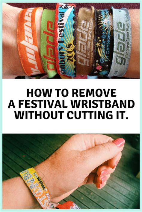 how to remove concert wristband